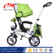 factory wholesale cheap baby tricycle EVA tires/360 rotation seat baby tricycle bike with push bar/kids tricycle baby to Europe